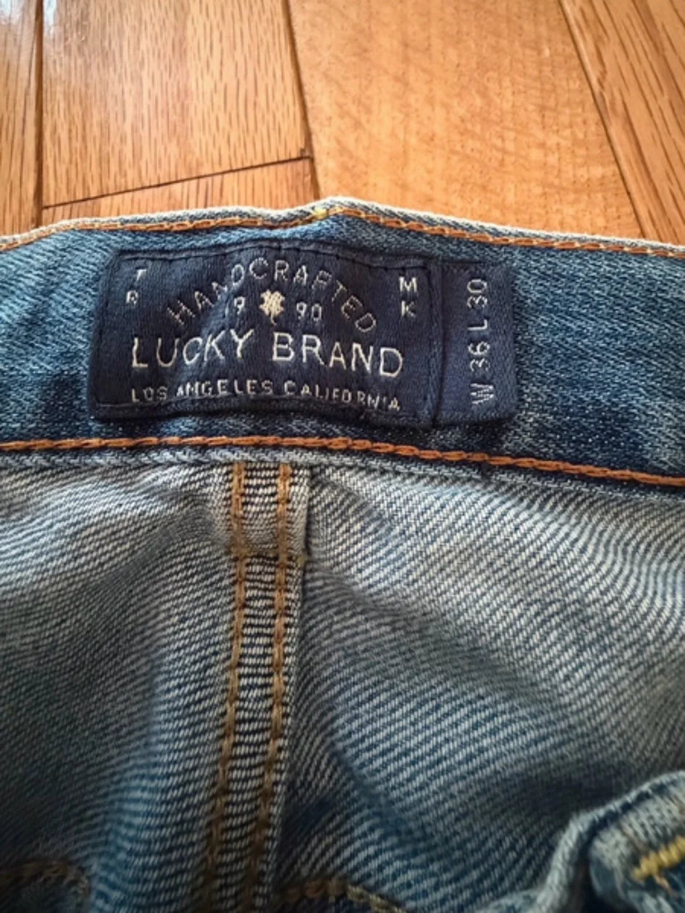 Lucky Brand Light Blue Straight Leg Distressed Jeans
